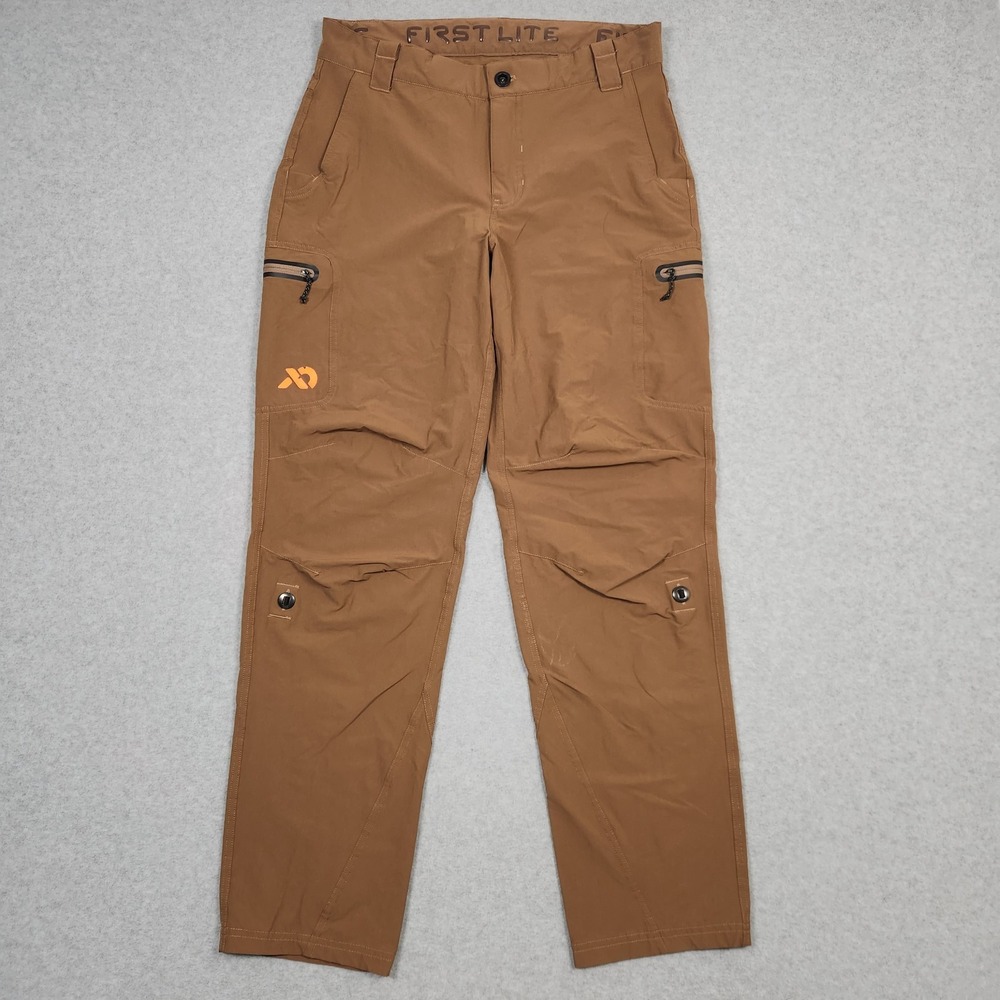 First Lite Pants Mens 32x32 Brown Guide Lite Technical Hunting Hiking Outdoor